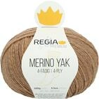 REGIA Premium Merino Yak 9801630-07505 puder meliert Handstrickgarn, Sockengarn, 100g