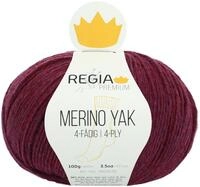 REGIA Premium Merino Yak 9801630-07508 pflaume meliert Handstrickgarn, Sockengarn,