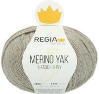 REGIA Premium Merino Yak 9801630-07510 beige meliert Handstrickgarn, Sockengarn, 100g