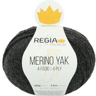 REGIA Premium Merino Yak 9801630-07512 anthrazit meliert Handstrickgarn, Sockengarn,