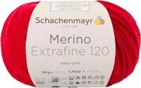 Schachenmayr Merino Extrafine 120 9807552-00131 kirsche Handstrickgarn, Schurwolle