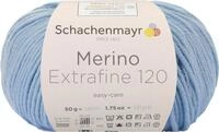 Schachenmayr Merino Extrafine 120 9807552-00152 hellblau Handstrickgarn, Schurwolle,
