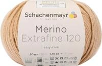 Schachenmayr Handstrickgarne Merino Extrafine 120, 50G Camel, 10 x 10 x 7 cm,