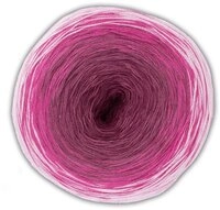 Unbekannt Woolly Hugs BOBBEL Cotton 31 - wei&szlig;/Fuchsia/pink