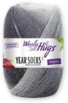 Woolly Hugs Year Socks Fb. 12 DEZ, 100g Sockenwolle mit dezentem Degrad&eacute; Farbverlauf