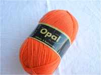 Opal uni 4-fach - 5181 orange - 100g Sockenwolle