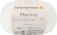Schachenmayr Merino Extrafine 170 9807551-00001 wei&szlig; Handstrickgarn, Schurwolle