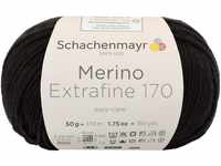 Schachenmayr Merino Extrafine 170, 50G black Handstrickgarne