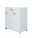 Vicco Badschrank Matteo, Wei&szlig;, 75 x 78.5 cm, mit integriertem W&auml;schekorb und
