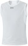 GORE WEAR Herren Windstopper Base Layer Shirt &Auml;rmellos, Light Grey/White, S EU
