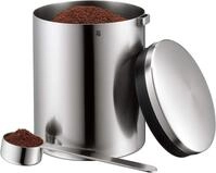 WMF Kult Tee- Kaffeedose Edelstahl f&uuml;r 500g, Edelstahldose mit Ma&szlig;l&ouml;ffel,