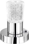Trio Leuchten LED Tischleuchte Cristo 529690100, Metall Chrom, Glas kristall, inkl.