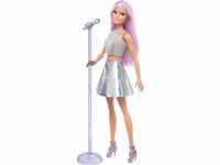 Barbie You Can Be Anything Series, Pop Star, Barbie mit rosa Haaren, silbernem Top