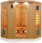 Dewello&reg; Infrarotkabine Infrarotsauna Haley 160x160 f&uuml;r 2-4 Personen aus...