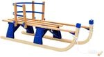vidaXL Holzschlitten Lehne Holz 119 cm Rodel Schlitten Kinder mehrere Auswahl