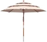 anndora Sonnenschirm 3-lagig 3 m rund DREILADREI Sonnenschutz Gartenschirm mit