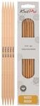 KnitPro Basix Birch Strumpfstricknadeln 5-St&uuml;cke, 20 cm L&auml;nge x 5.00 mm St&auml;rke
