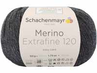 Schachenmayr Merino Extrafine 120, 50G charcoal heather Handstrickgarne