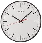 Seiko Wanduhr schwarz Kunststoff Schleichende Sekunde QXA701K