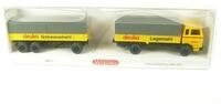 Wiking 043201 Pritschenh&auml;ngerzug MB1620 Spur H0 1:87