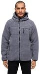 Brandit Teddyfleece Worker Jacket, Farbe: anthrazit, Gr&ouml;&szlig;e: 4XL