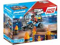 PLAYMOBIL Stuntshow 70820 Starter Pack Stuntshow Quad mit Feuerrampe, Spielzeug...