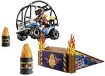 PLAYMOBIL Stuntshow 70820 Starter Pack Stuntshow Quad mit Feuerrampe, Spielzeug...