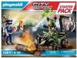 PLAYMOBIL City Action 70816 Starter Pack Polizei Gefahrentraining, Spielzeug...