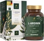 VITACTIV Arginin Komplex - L-Arginin Kapseln Hochdosiert - Mit Citrullin, Ginseng,