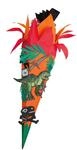 ROTH Schult&uuml;ten-Bastelset Tyrannosaurus 68cm 6-eckig Rot(h)-Spitze...
