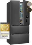 Exquisit French-Door-K&uuml;hlschrank FD490-160-WS-200E inoxlook-az insgesamt 506 l