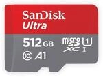 SanDisk 512GB Ultra&reg; microSDXC 120MB/s A1 Class 10 UHS-I