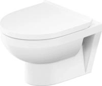 Duravit No.1 Wand-WC Set Compact, inklusive WC-Sitz, 365x480mm, wei&szlig; hochglanz,