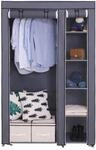 SONGMICS XL Stoffschrank, Faltschrank mit Kleiderstange, 110 x 175 x 45 cm