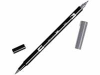 Tombow ABT-N55 Fasermaler Dual Brush Pen mit zwei Spitzen, cool grey 7