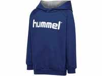 hummel Unisex Kinder Hmlgo Kids Cotton Logo Hoodie Kapuzenpullover, True Blue, 116 EU