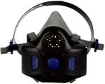 3M Secure Click Halbmaske mit Sprechmembran HF-803SD, Gr. L, dunkelgrau