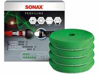 SONAX SchaumPad medium 85 mm (4 Stück) mittelharter, offenporiger Polierschwamm zum
