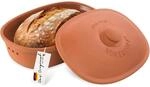 R&ouml;mertopf Brottopf oval aus Naturton Terrakotta, 30 x 21 x 15 cm, ca. 2,0 Liter,