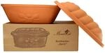 MamboCat Terrakotta-Topf Berti zur Brot-Aufbewahrung I 100% Natur Ton-Beh&auml;lter...