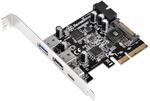 SilverStone SST-ECU05 - PCI-E Erweiterungskarte, 1x extern USB 3.1 Typ C, 2x USB 3.0