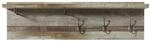 Stella Trading Bonanza Vintage Garderobenleiste in Driftwood Optik - Retro Hutablage