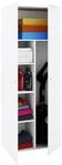 Holz-Besenschrank | 6 F&auml;cher | Ma&szlig;e ca. B. 70 x H. 178 x T. 40 cm 