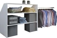 VCM Holz Kleiderschrank | offener Schrank | begehbarer Kleiderregal |...