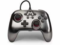 Verbesserter Kabelgebundener PowerA Controller für Nintendo Switch – Mario Silver,