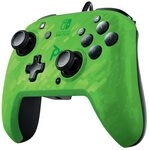 PDP Gaming Faceoff Deluxe+ verkabelt Switch Pro Controller - Gr&uuml;n Camo - Offiziell