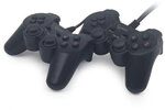 Gembird JPD-UDV2-01 Double USB Gamepad mit Dual-Vibration schwarz