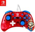 PDP Rock Candy verkabelt Gaming Switch Pro Controller - Mario - Rot - Official