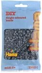 Hama 207-71 B&uuml;gelperlen Beutel 1000x, dunkelgrau, 10 x 30 x 17 cm