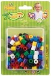 Hama Perlen 8520 B&uuml;gelperlen Packung mit ca. 250 bunten Maxi Bastelperlen mit